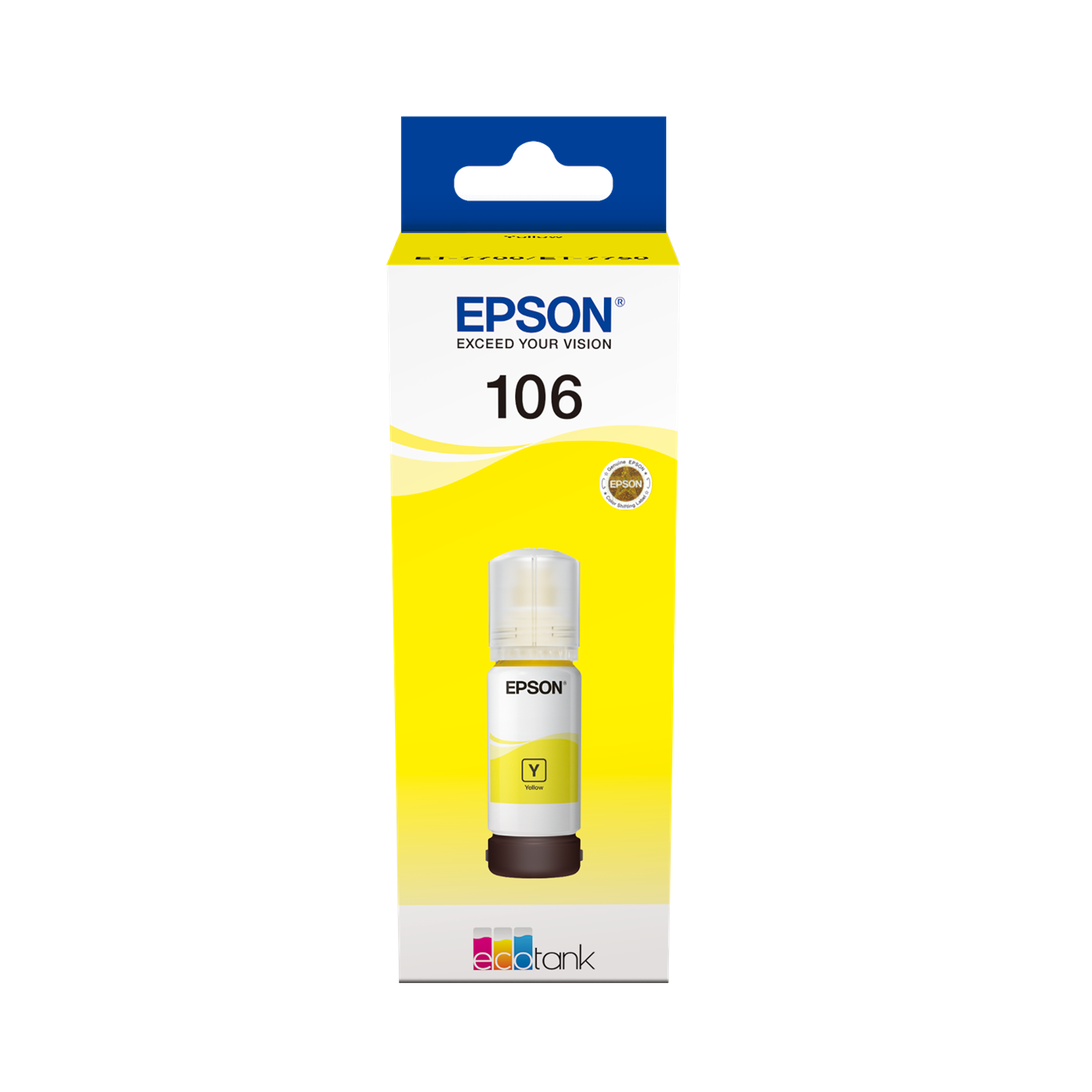 Picture of 106 EcoTank Yellow ink bottle