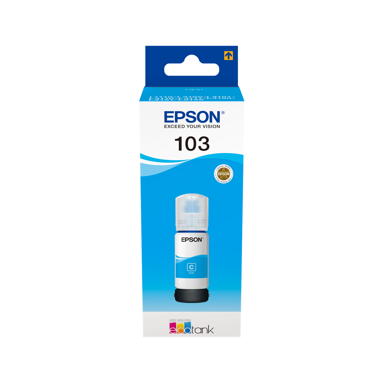 Picture of 103 EcoTank Cyan ink bottle