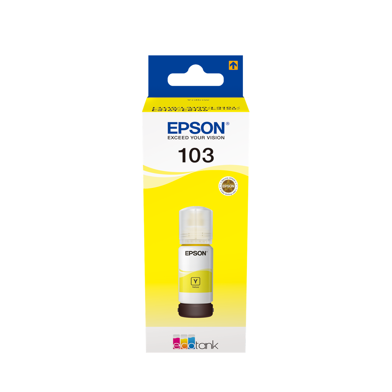 Picture of 103 EcoTank Yellow ink bottle