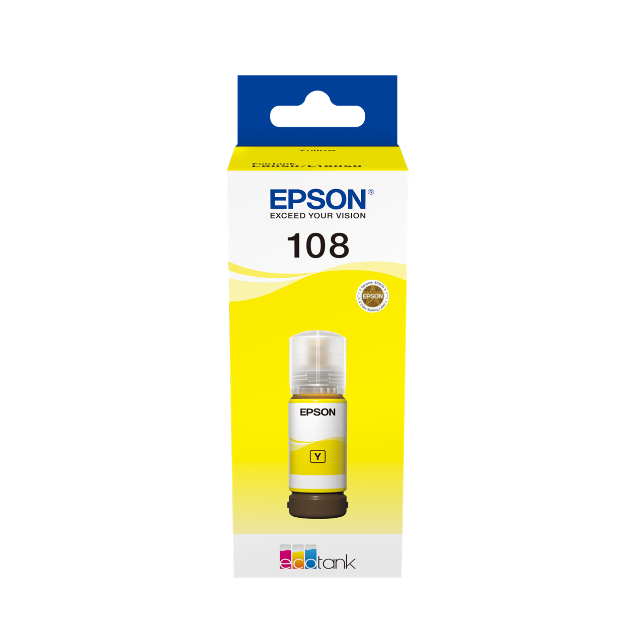 Picture of 108 EcoTank Yellow ink bottle