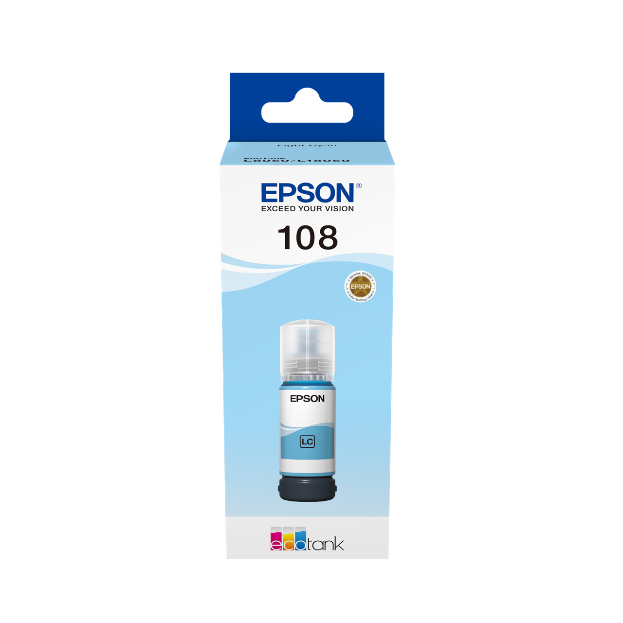 Picture of 108 EcoTank Light Cyan ink bottle