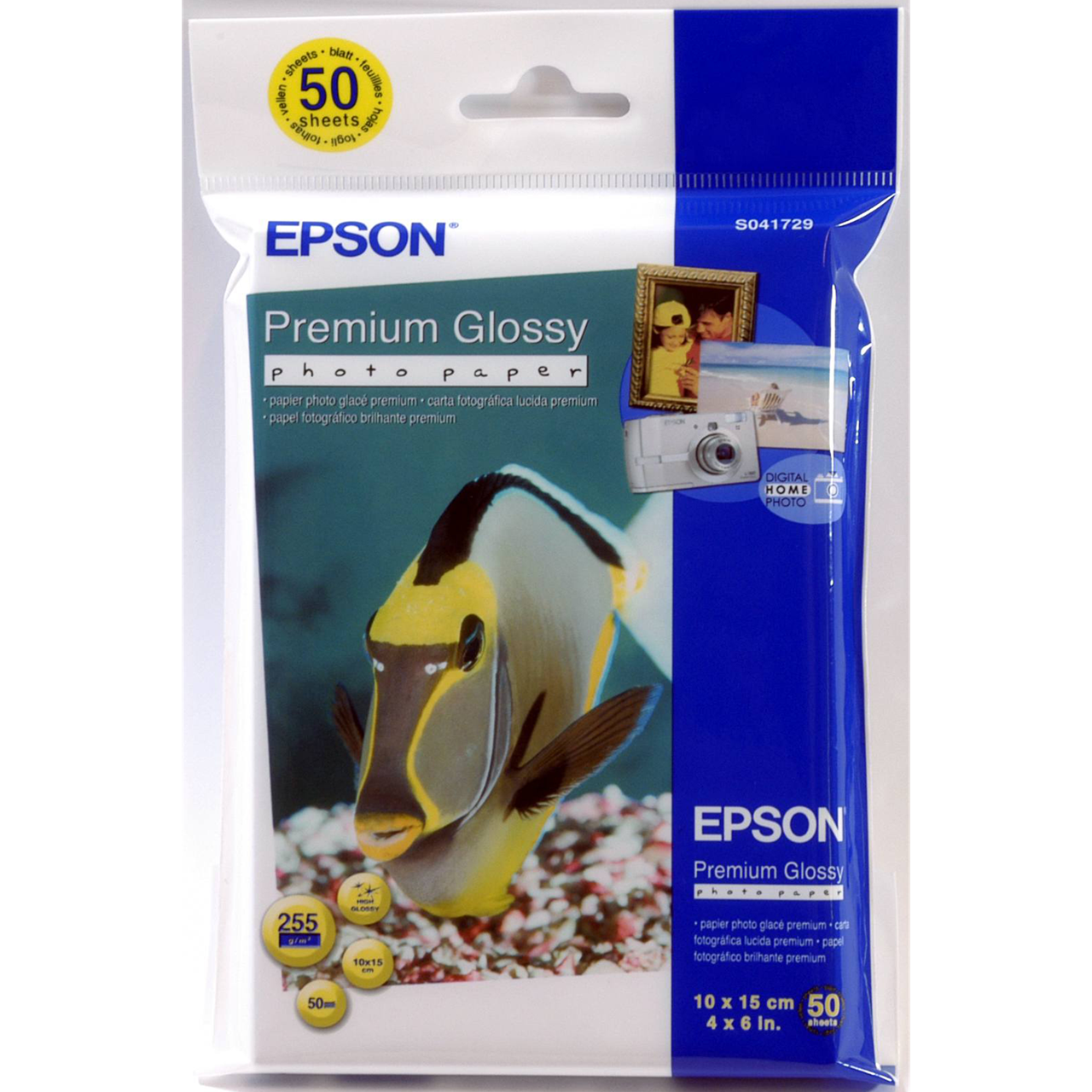 Picture of Premium Glossy Photo Paper, 100 x 150 mm, 255g/m{s2}, 50 Sheets