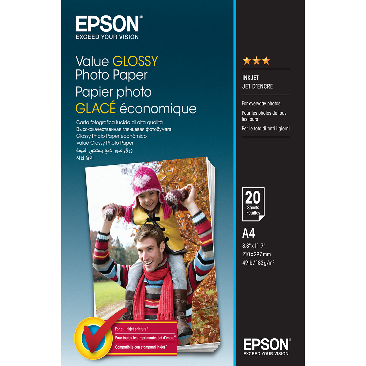 Picture of Value Glossy Photo Paper A4 20 sheet