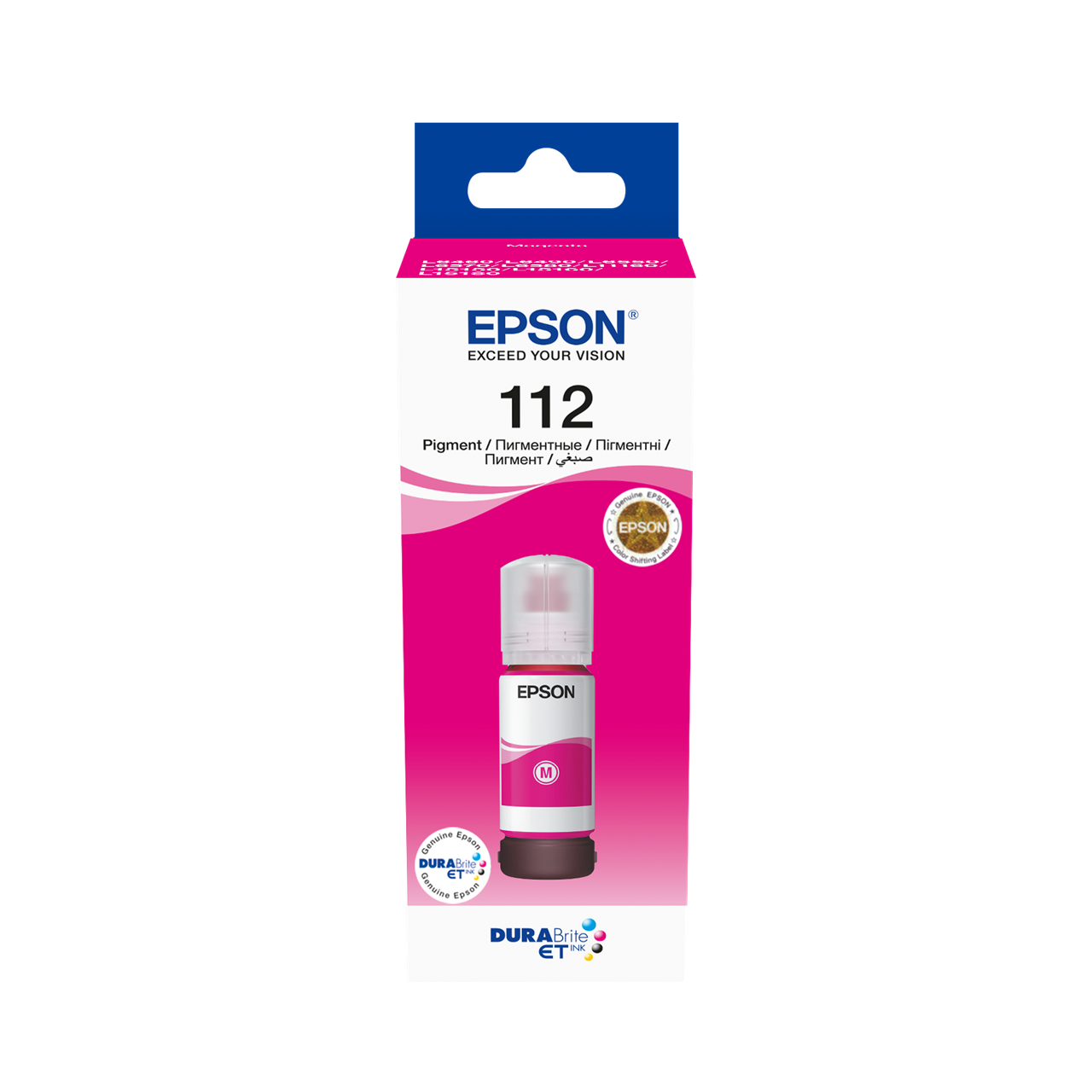 Picture of 112 EcoTank Pigment Magenta ink bottle